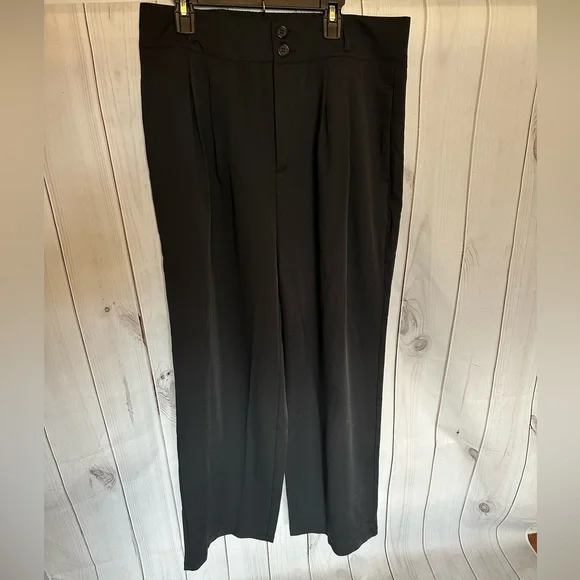 Halara High Waisted Side Pocket Work Flare Pants Size Large - Picture 1 of 5